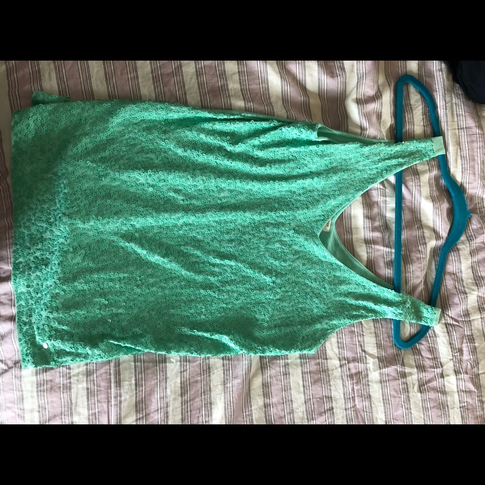 J crew sequin top